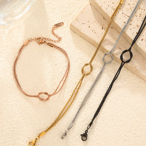 Ingrosso <span class=keywords><strong>nodo</strong></span> infinito regali di san valentino <span class=keywords><strong>nodo</strong></span> <span class=keywords><strong>amore</strong></span> catena di serpente collane braccialetti - Product Image 3