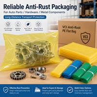VCI Rostschutz Offene Flachbeutel aus Polyethylen Korrosionsbeständige Plastiktüten für Metall- und Hardwareverpackungen