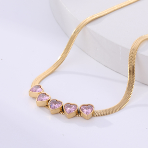 Collar de Gargantilla con Colgante de Acero Inoxidable Chapado en Oro de 18k para Mujer, con Logotipo Personalizado, Regalo Personalizable - Product Image 2