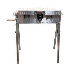 <span class=keywords><strong>Barbecue</strong></span> au <span class=keywords><strong>charbon</strong></span> de bois en acier inoxydable, <span class=keywords><strong>barbecue</strong></span> automatique Hibachi avec 20 brochettes - Product Image 3