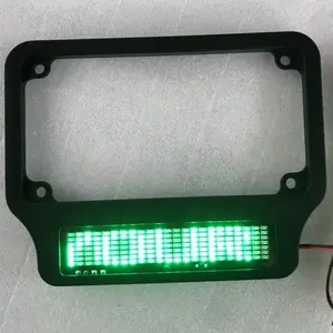 批发7X23dot绿色发光运行信息led摩托车牌照灯适用于美国尺寸