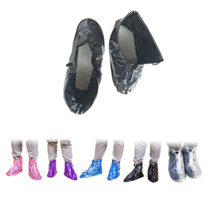 Outdoor Reisebekleidung PVC wasserdichte Regenstiefel Abdeckung wiederverwendbare rutschfeste Stiefel Protektor Gummi-Regenschuhbedeckungen - Product Image 4