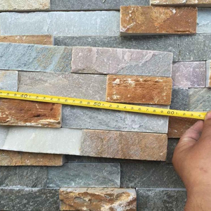 Piedra amarilla de cuarzo para revestimiento de pared, piedra decorativa de ratán para exteriores, azulejos de pared - Product Image 4