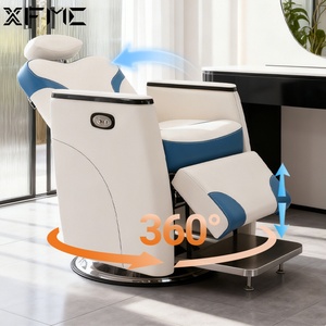 XFMC moderno di lusso <span class=keywords><strong>parrucchieri</strong></span> di sollevamento rotante automatico parrucchiere italiano bianco elettrico professionale barbiere da uomo sedie - Product Image 5