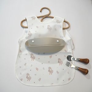 Bavoirs imperméables pour bébé Les bavoirs en tissu de <span class=keywords><strong>silicone</strong></span> ne blessent pas la peau Bavoirs pour bébé adultes respirants faciles à nettoyer - Product Image 6
