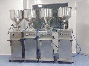 Stainless Steel Cream Filling Machine Standing Volume <strong>Preset</strong> Single Head Liquid Body Lotion Butter Dispenser Packaging Machines - Product Image 5