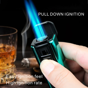 Debang <span class=keywords><strong>Torch</strong></span> nhẹ hơn <span class=keywords><strong>2025</strong></span> Sản phẩm mới Ba Ngọn Lửa Windproof xì gà nhẹ hơn - Product Image 3