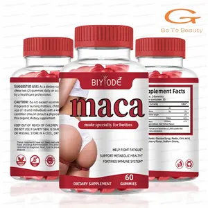 Gotobeauty yeni liste Maca kök Gummies kadınlar için enerji desteklemek için bitkisel takviyeler, hormon dengesi