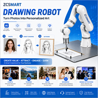 Robot artiste IA pour salons professionnels, événements d'entreprise, centres commerciaux et activités publiques