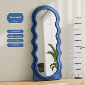 Nuovo <span class=keywords><strong>Specchio</strong></span> <span class=keywords><strong>da</strong></span> Terra a Figura Intera Personalizzato Minimalista a Forma d'Onda Irregolare per Casa e <span class=keywords><strong>Camera</strong></span> <span class=keywords><strong>da</strong></span> Letto - Product Image 2
