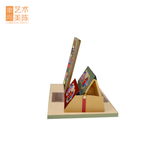 Đồ trưng bày kính mắt trang trí, thân thiện với môi trường, có thể tùy chỉnh, họa tiết cổ điển, màu đỏ vàng, chất liệu gỗ/kim loại, sơn xịt - Product Image 4