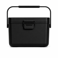 Glacière isotherme moderne 3,8 L pour aliments et boissons, avec loquet de verrouillage, idéale pour la pêche, la plage, le camping-car, personnalisable avec logo