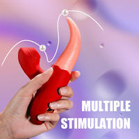 Vibrateurs Réalistes Effet Lèche-Langue et Succion, Jouets Sexuels pour Femme, Stimulateur Clitoridien Point G, Jouets Sexuels pour la Masturbation Féminine - Offre Spéciale