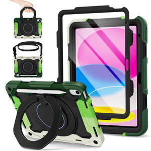 Custodia per <span class=keywords><strong>iPad</strong></span> 10a generazione 2022 10.9 pollici con protezione per lo schermo e cavalletto robusto copertura protettiva per il corpo completo per <span class=keywords><strong>Apple</strong></span> - Product Image 1