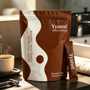 Café de Maca Natural, Fórmula Suave para un Impulso de Energía, 200g (20g*10 Sobres), Bebida Herbal para el Bienestar, Marca Privada OEM - Product Image 6
