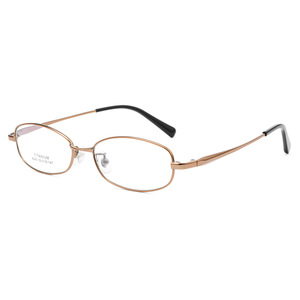 Pure Titanium Eyeglasses Frame <strong>Narrow</strong> Lightweight IP Plating Anti Corrosion Thin Lens Unisex Prescription <strong>Spectacles</strong> - Product Image 5