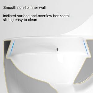 Inodoro con Forma de Huevo, Montado en la Pared, de PVC, Antiolores, Antisalpicaduras, Silencioso, con Sifón de Chorro, para Baño, KAVED KFT01 Moderno, 50 kg - Product Image 2