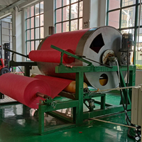 Machine de teinture par immersion et de fabrication de papier crépon coloré de 1092 mm pour la production de papier de soie décoratif de haute valeur