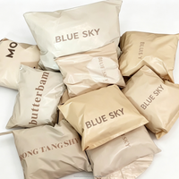Sac d'expédition en polyéthylène imperméable avec logo personnalisé, auto-adhésif, pour l'emballage de vêtements, vente en gros, biodégradable
