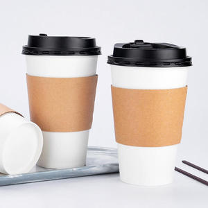 แก้วกระดาษลูกฟูกขนาด 8oz 12oz 16oz แบบผนังเดี่ยวและผนังคู่ สำหรับใช้กับอุปกรณ์สักลาย พร้อมโลโก้สั่งทำ - Product Image 3
