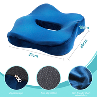 Nouveaux coussins de siège orthopédiques anti-décubitus de voiture/chaise de bureau en mousse à mémoire de coccyx