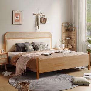 <span class=keywords><strong>Letto</strong></span> in Legno Massello e Rattan Stile Moderno e Lussuoso con Installazione Gratuita in Loco per Case Vacanza e Letti <span class=keywords><strong>Divano</strong></span> Commerciali - Product Image 2