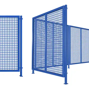 专业制造商不锈钢围栏隔离分隔车间护栏隔断网络机器人网格门