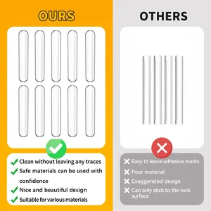 10 protectores de pared para puertas, amortiguadores de muebles, almohadillas silenciadoras anticolisión para puertas de refrigerador - Product Image 4