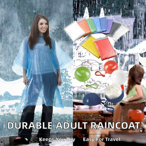 Plastique Épaissi de Haute Qualité pour Adultes, Vente Directe Fabricant, Voyage <span class=keywords><strong>en</strong></span> Plein Air, Pliable Simple, Imperméable, Écologique, Jetable - Product Image 2