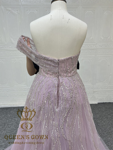 <span class=keywords><strong>Robe</strong></span> de soirée sirène de luxe personnalisée <span class=keywords><strong>robe</strong></span> de soirée une épaule chérie à la main lourde perlée paillettes robes de soirée - Product Image 6