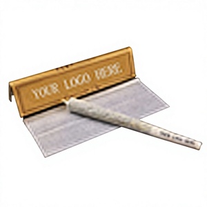 Papiers à rouler personnalisés avec logo privé OEM, taille 1 1/4 et taille King Size, impression couleur intégrale, logo personnalisé avec emballage personnalisé - Product Image 2