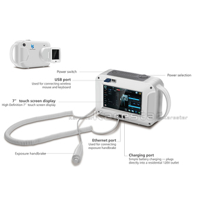 جهاز أشعة سينية محمول K-DX70/85 VET للبيع الساخن، معدات أشعة سينية رقمية بسعر مناسب للمستشفيات - Product Image 2