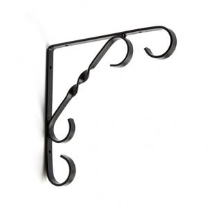 Wholesale New Arrival RheTech Metal Triangle <b>Floating</b> Shelf Brackets <b>Wall</b>-Mounted Load Bearing 75lbs Capacity Black/White Powder - Product Image 2