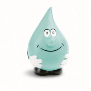 High Quality Promotional Gift Colorful Smile Face Water <b>Drop</b> Shaped Pu Foam Anti Stress Ball - Product Image 2