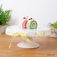 Personnalisé en gros en céramique de mariage fête d'anniversaire décoration de ruban rond présentoir gâteau gâteau outils