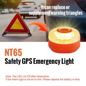 Luz de Advertencia GPS para Señales de Tráfico DGT, Luz de Emergencia con Geolocalización, Baliza V16 Homologada DGT con Geolocalizador - Product Image 4
