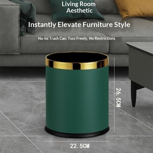 <span class=keywords><strong>Cubo</strong></span> de <span class=keywords><strong>Basura</strong></span> Redondo Pequeño de Metal con Logotipo Personalizado para Hoteles Comerciales, <span class=keywords><strong>Cubo</strong></span> de <span class=keywords><strong>Basura</strong></span> para Habitaciones de Restaurantes - Product Image 5