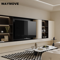 WAYMOVE Armoires de cuisine modulaires modernes avec des designs élégants Comptoir de table îlot pratique comprenant des accessoires de charnière de robinet