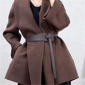 Ceinture en cuir pour femme personnalisée, ceinture de robe pour jeans, combinaison, manteau, ceinture de mode à nouer, ceinture en cuir véritable - Product Image 6