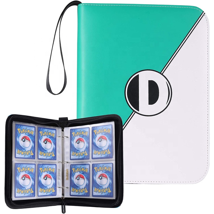 Папка для торговых карт, совместимая с картами Poke mon, с 50 высококачественными 4 карманами