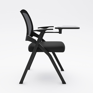 Silla de conferencia plegable con tablero de escritura y mesa integrada para salas de reuniones y clases de formación - Product Image 2