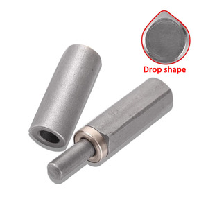 บานพับประตูทรงกระสุนเชื่อมโลหะ M10-M25พร้อมหมุดและบูชสำหรับเหล็กประตูและหน้าต่าง - Product Image 1