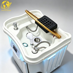 Bassin de lavage japonais <span class=keywords><strong>portable</strong></span> avec circulation d'eau et vapeur pour équipement de salon de coiffure de luxe - Product Image 4