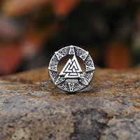 Bijoux de bague Viking Valknut en acier inoxydable de conception nordique pour hommes