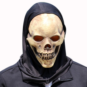 ISO 9001 Factory Horror Skull Mask Scary Skeleton Props Bufanda Party Festival Máscara de <span class=keywords><strong>Halloween</strong></span> Props - Product Image 2