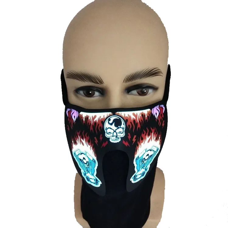 2023 mode EL masque de fête pour DJ Rave Party Event Festival Case Print Halloween