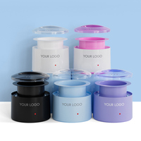 Etiqueta privada 400ml Mini calentador de cera UK US Plug 20W Máquina calentadora de cera Personalizar Logo Wax Pot para ventas