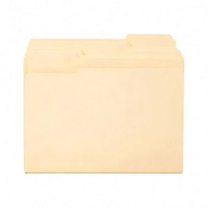 <b>File</b> <b>Folders</b> 1/3-Cut Tab Assorted Positions Letter Size Manila Paper Pack of 100 Multiple Colors <b>A4</b>/Letter/Legal Size - Product Image 1