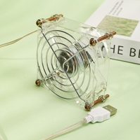 Ventilateur de refroidissement en acrylique pour hamster, prévention des coups de chaleur estivaux, accessoires pour cage en fer pour hamster