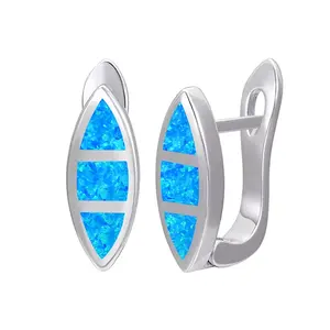 XYOP Water Droplets Pattern Earing Synthesis Opal Earrings Genuine 925 Sterling Silver Original Female Holiday Gifts Trendy GDTC